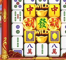 Meja permainan mahjong rp777 dengan balok 中 dan 發